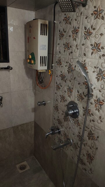 Bathroom in 1 BHK Apartment at Brightland 3 CHS Ltd. D1 D2, Dhokali – for Rent