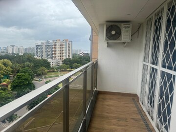 Balcony in 3 BHK Apartment at Amanora Gateway Towers, Hadapsar – for Rent