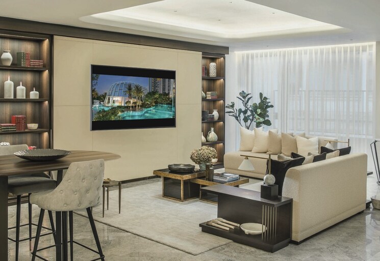Living Room, indiabulls-estate-and-club 3.5 Bedroom 2570 Sq.Ft. Apartment In Sector 104 Gurgaon 9003219
