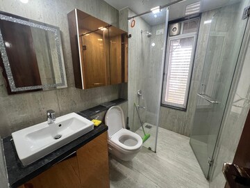 Bathroom in 4 BHK Apartment at Runwal Elegante, Andheri West – for Rent