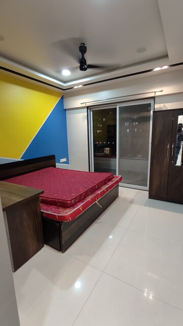Bedroom in 2 BHK Apartment at Sukhwani Skylines, Wakad – for Rent
