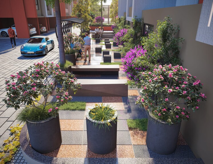 Garden, tanish-orchid 2 Bedroom 740 Sq.Ft. Apartment In Charholi Budruk Pune 9003592