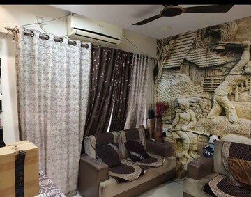 Living Room in 2 BHK Apartment at Tharwani Rosewood Heights, Kharghar Sector 10 – for Rent
