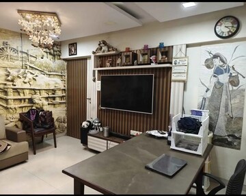 Living Room in 2 BHK Apartment at Tharwani Rosewood Heights, Kharghar Sector 10 – for Rent