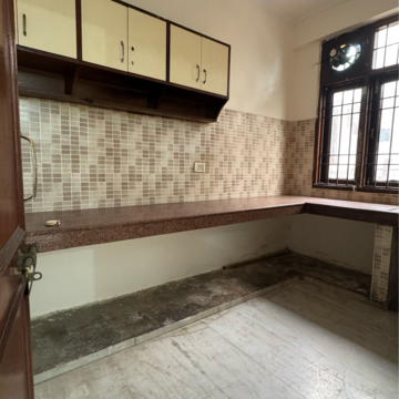 Kitchen in 1 BHK Builder Floor at Palm Residency Chhatarpur, Rajpur Khurd Extension – for Rent