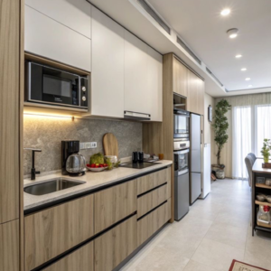 Kitchen in 1 RK Apartment at Kaveri City Center, Delta I Greater Noida – for Sale