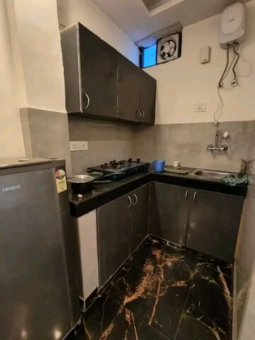 Kitchen in 1 BHK Builder Floor at Palm Residency Chhatarpur, Chattarpur – for Rent