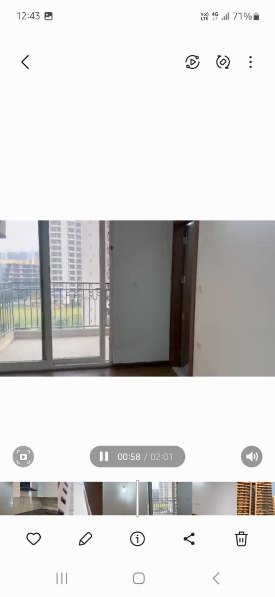3 BHK Apartment For Rent in M3M Woodshire