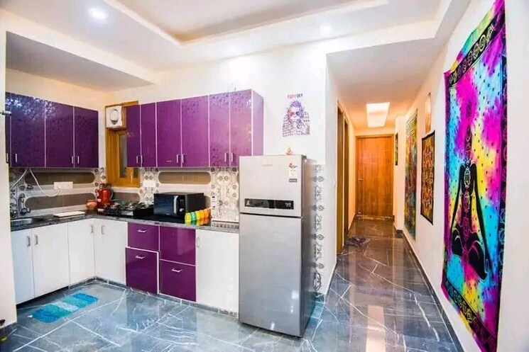 Kitchen, risland-sky-mansion 2 Bedroom 1000 Sq.Ft. Apartment In Chattarpur Delhi 9004107