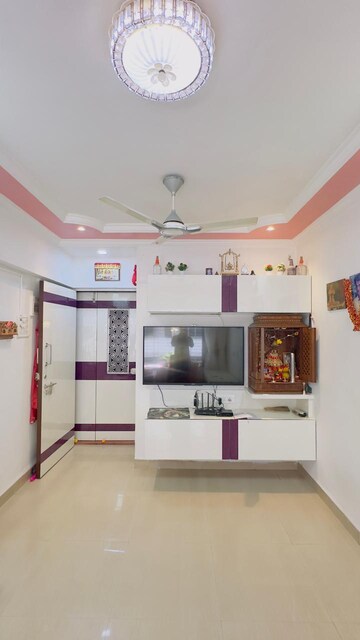 Living Room in 1 BHK Apartment at Siddhivinayak Darshan, Mahalaxmi – for Rent