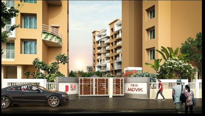 1 BHK + Pooja Room Apartment For Sale in Raj Tulsi City