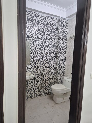 Bathroom in 2 BHK Builder Floor at Chattarpur – for Rent