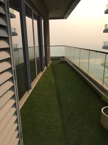 Balcony in 4 BHK Apartment at Supertech Supernova Nova Residences, Sector 94 – for Rent