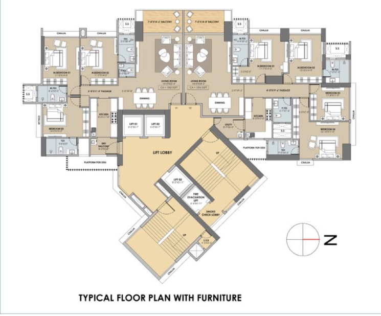 Exterior View, worli 3 Bedroom 1300 Sq.Ft. Apartment In Worli Mumbai 9004930