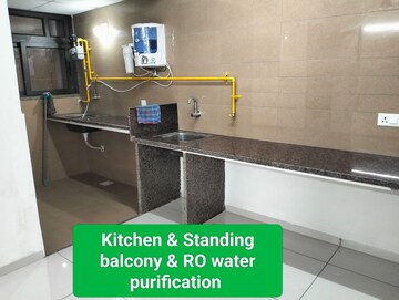 Kitchen in 3 BHK Apartment at Kavisha Atria, Shela – for Rent