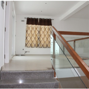 Staircase in 4 BHK Villa at Babukhan Lakefront, Kokapet – for Rent