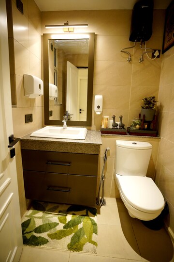 Bathroom in 3 BHK Apartment at Puri Anand Villas Phase II, Sector 81 – for Rent