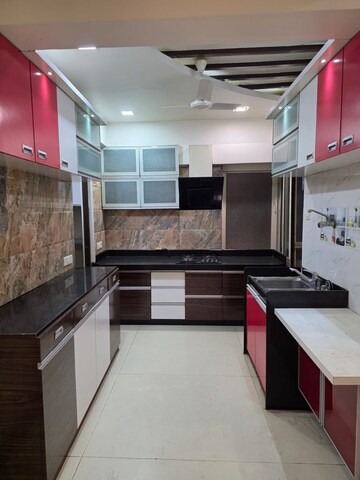 Kitchen in 3 BHK Apartment at Ajmera Casa Vyoma, Vastrapur – for Rent