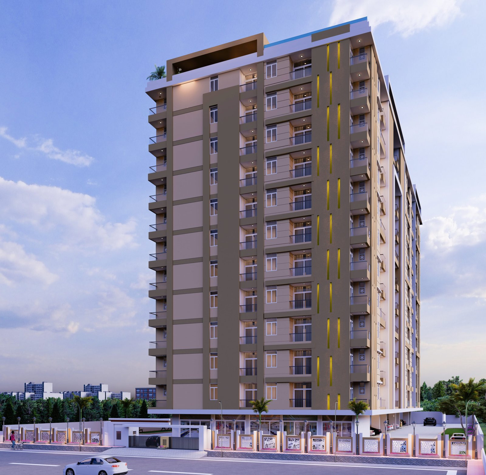 3 BHK 1048 Sq.Ft. Apartment in Govindam Tower