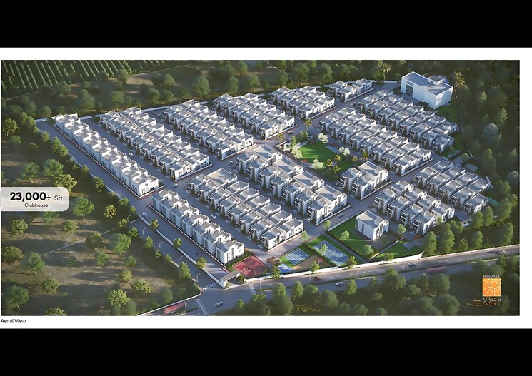 Master Plan, srigdhas-rising-east 3 Bedroom 2745 Sq.Ft. Villa In Pocharam Hyderabad 9005152