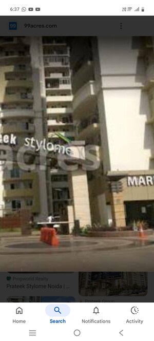 4 BHK Apartment – Exterior View View at Prateek Stylome, Sector 45 - for Sale