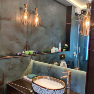 Bathroom in 2 BHK Apartment at Kalindi Goregaon, Goregaon West – for Rent