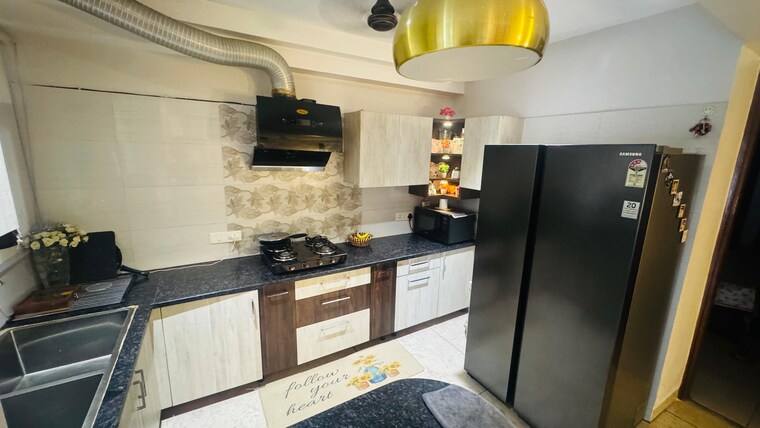 Kitchen, pir machalla 3 Bedroom 1250 Sq.Ft. Builder Floor In Pir Machalla Zirakpur 9005616