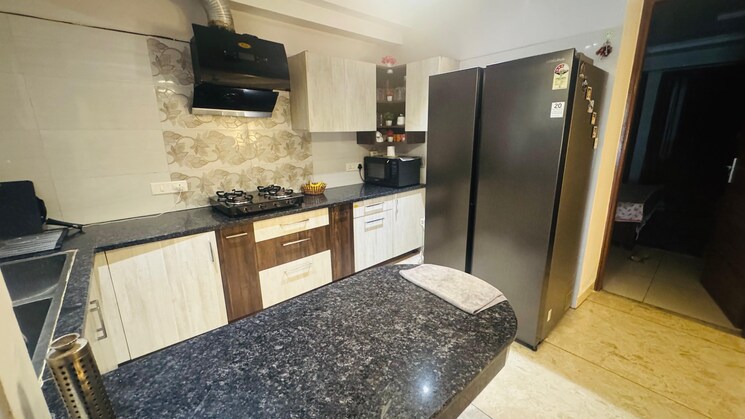 Kitchen, pir machalla 3 Bedroom 1250 Sq.Ft. Builder Floor In Pir Machalla Zirakpur 9005616