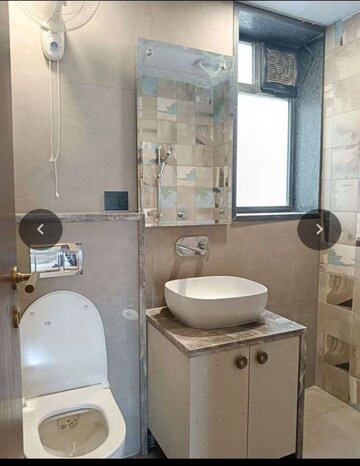 Bathroom in 3 BHK Apartment at New Shivalik Society, Sector 51 – for Rent