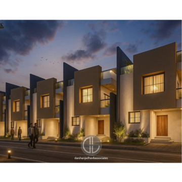 Living Room in 3.5 BHK Villa at Pune International Airport – for Sale