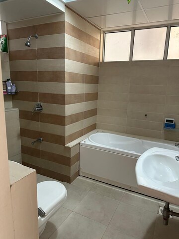 Bathroom in 3 BHK Apartment at Amanora Aspire Towerss, Hadapsar – for Rent