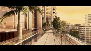 Balcony in 4 BHK Apartment at Omkar 1973, Worli – for Rent