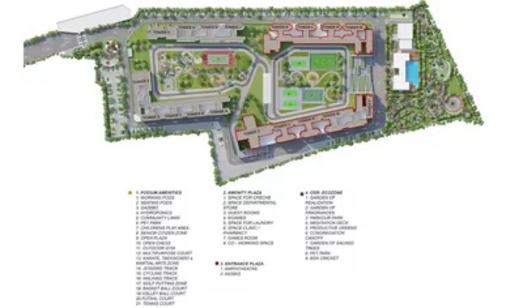 Master Plan, godrej-splendour 2 Bedroom 981 Sq.Ft. Apartment In Whitefield Bangalore 9005946