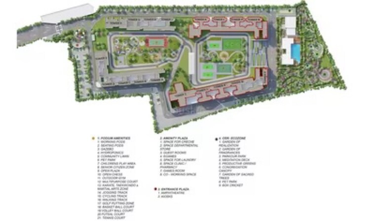 Master Plan, godrej-splendour 2 Bedroom 981 Sq.Ft. Apartment In Whitefield Bangalore 9005946