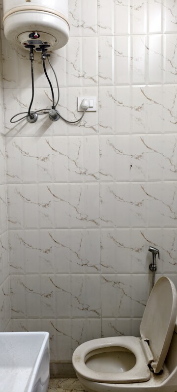 Bathroom in 2 BHK Builder Floor at Lajpat Nagar – for Rent