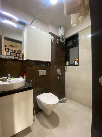 Bathroom in 2 BHK Apartment at Lodha Aqua, Mira Road – for Rent