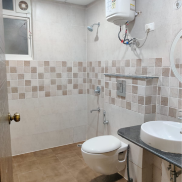 Bathroom in 3 BHK Apartment at MI Rustle Court, Malesemau – for Rent