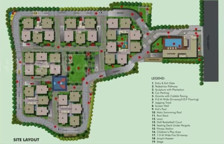 Master Plan, sri-aditya-athena 3 Bedroom 1715 Sq.Ft. Apartment In Shaikpet Hyderabad 9006035