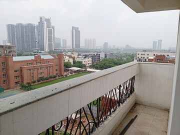 Balcony in 3 BHK Apartment at Prerna Apartment, Sector 56 – for Rent