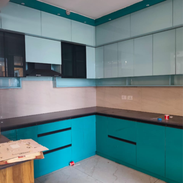 Kitchen in 3 BHK Apartment at Rishita Manhattan, Sarsawan – for Rent
