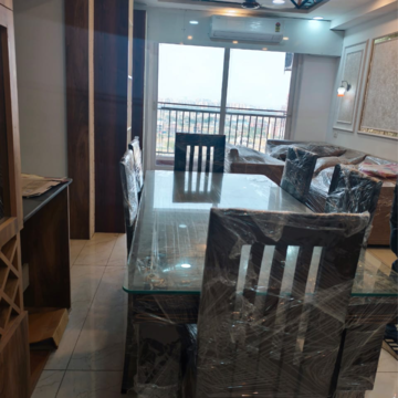 Living Room in 3 BHK Apartment at Rishita Manhattan, Sarsawan – for Rent