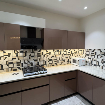 Kitchen in 3 BHK Apartment at Ansal Celebrity Meadows, Devamau – for Rent