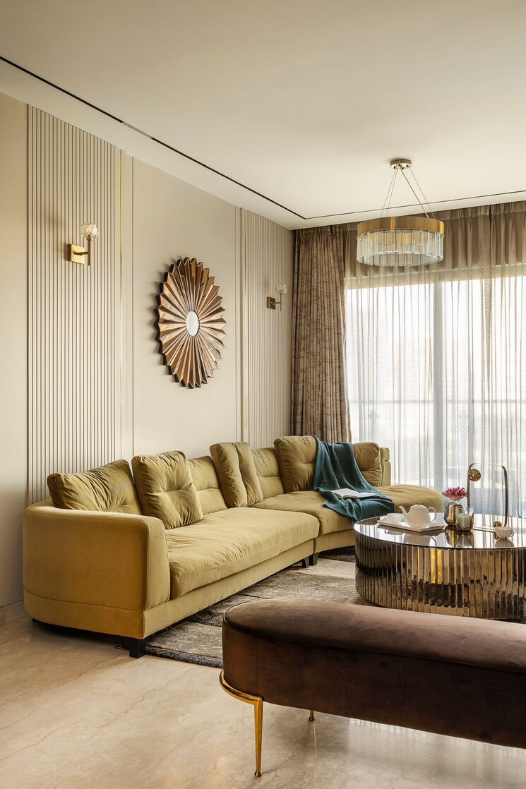 Living Room, emaar-the-palm-drive-palm-studios 4 Bedroom 3600 Sq.Ft. Apartment In Sector 66 Gurgaon 9006270