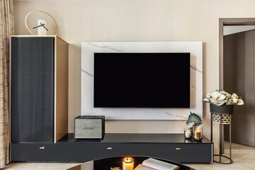 Furnished Amenities in 4 BHK Apartment at Emaar The Palm Drive-Palm Studios, Sector 66 – for Rent