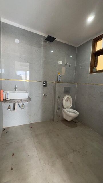 Bathroom in 3 BHK Builder Floor at Chattarpur – for Rent