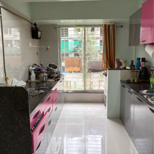 Kitchen in 2 BHK Apartment at Citadel Friends CHS, Walvekar Nagar – for Sale