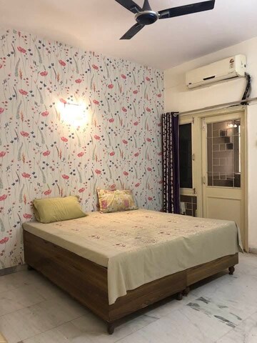 Bedroom in 2 BHK Apartment at Vasant Apartments, Sector 13 – for Rent