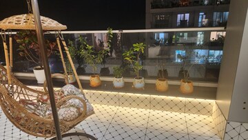 Balcony in 2 BHK Apartment at Omkar Alta Monte, Malad East – for Rent
