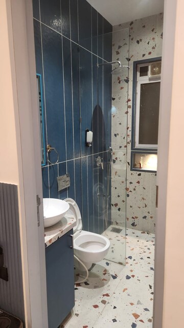 Bathroom in 2 BHK Apartment at Omkar Alta Monte, Malad East – for Rent