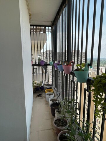 Balcony in 2 BHK Apartment at KW Srishti, Raj Nagar Extension – for Rent
